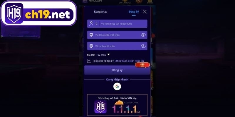 Quy trình giúp anh em đăng ký account siêu dễ
